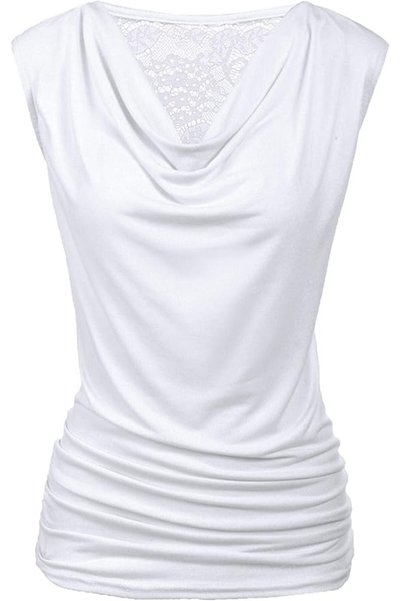 GENERAL Zeagoo Women's Trendy Ruched Sleeveless Business Casual Tunic Tank Top