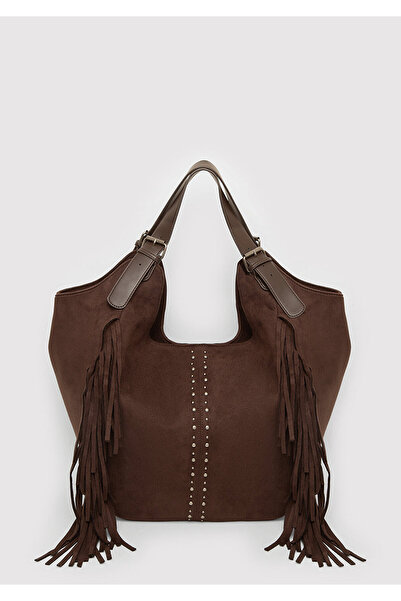 Mavi Faux Suede Shoulder Bag with Tassel Detail 1913960-70246