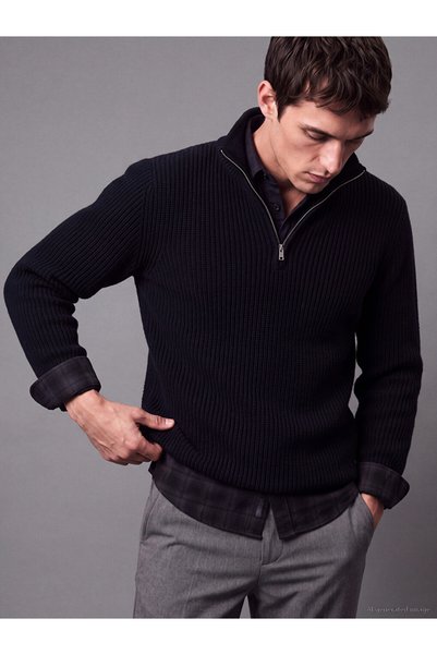 LC Waikiki Quality Pieces from Çelebi Store Dik Roba Collar Men's Knitwear Sw...
