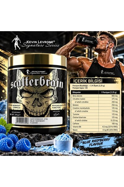 Kevin Levrone Series Kevin Levrone Scatterbrain Preworkout Beta Alanine Citru...