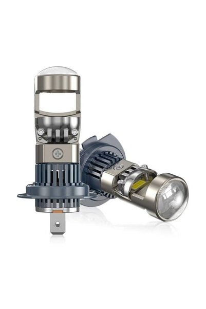 OEM Set de 2 becuri LED auto H7 cu lentilă și ventilator, fără erori CANBUS p...