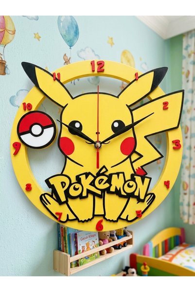 Fullment Pokemon Pikachu Esintili Özel Tasarım Çocuk Odası 3D Baskı PLA Quart...