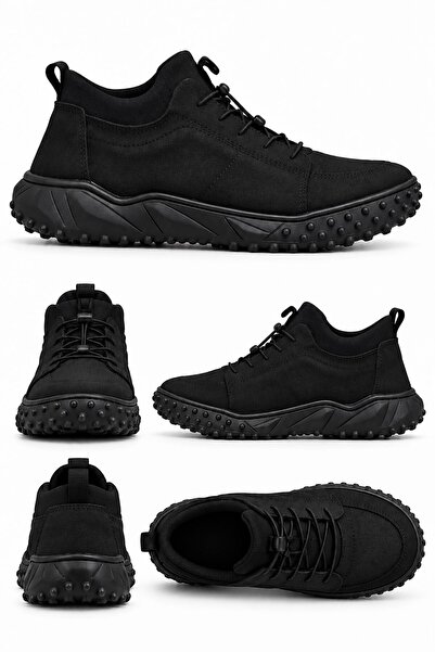 BIG KING Brave Herren-Stiefeletten aus echtem Leder in Schwarz, leicht zu tragen