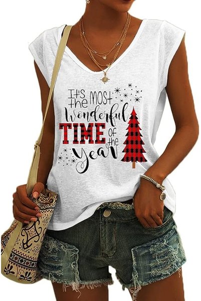 GENERAL Langwyqu Womens Cap Sleeve Blouses T-Shirt Casual Loose Fit Basic Shi...