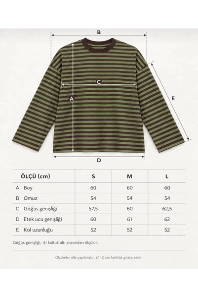 khar Women's Striped Oversize Long Sleeve