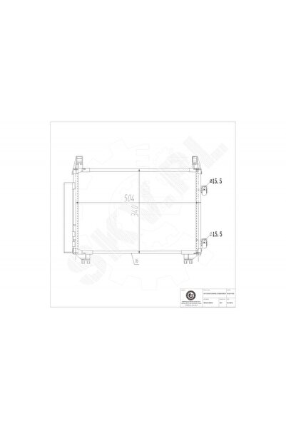 ESEN SKV Radiator aer condiționat Toyota Yaris cu uscător 884600D050