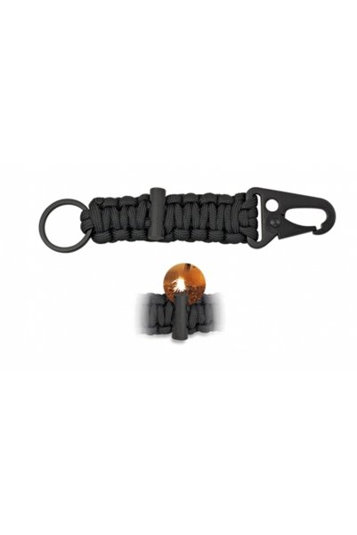 Albainox Μπρελόκ Paracord Με Σπινθηριστή 33904-NE Μαύρο