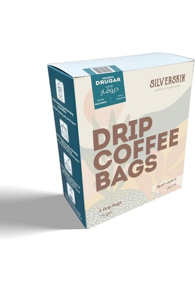 Silverskin Coffee Roasters أكياس القهوة المقطرة - أوغندا دروجار - 5 أكياس