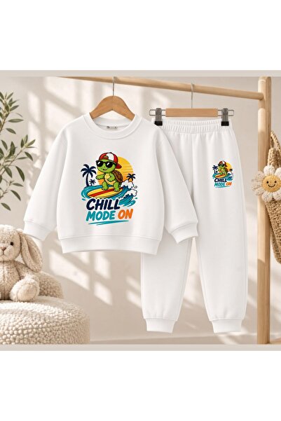 playwear Team Sweatshirt Mode on Printed Girls' and Boys' Crew Neck