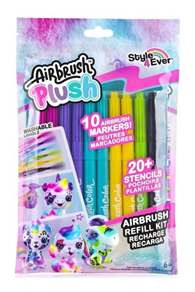 Airbrush P Комплект за презареждане на плюшени играчки с аерограф, 10 писалки...