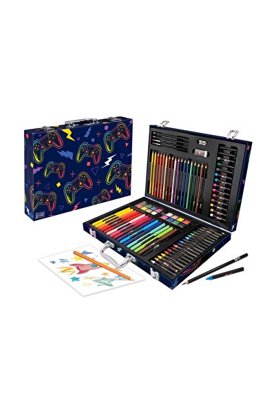 AS COMPANY Комплект за рисуване Happi Hobbi Art Case Deluxe със 100 аксесоара...