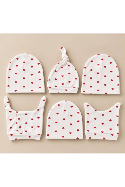 Baby Bakkal 6 Pieces Baby Beanie Double Layer Combed Cotton 100% Cotton (0-3)...
