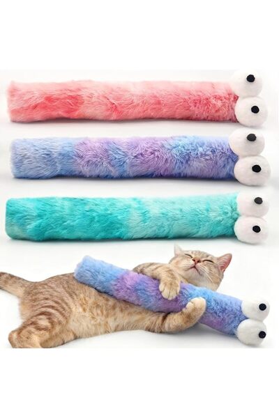 SYOSI وسائد ألعاب القطط، 3 قطع، ألعاب قطط كبيرة مقاس 14.57 بوصة مع نبات القطن...