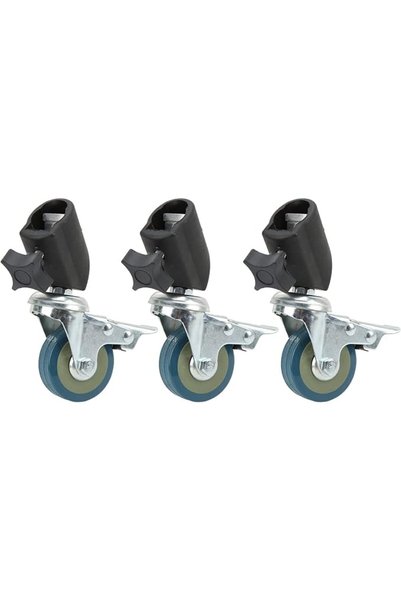 GENERAL Alomejor 22mm Photography Light Stand Caster Wheels Set Durable Locki...