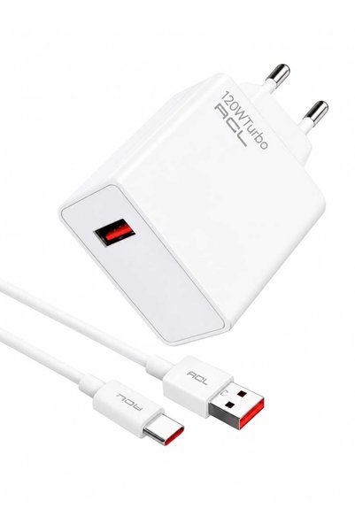 120W Turbo Hızlı Şarj Cihazı Adaptör + 1 Metre Type-C Şarj Kablosu Seti Quick Charge