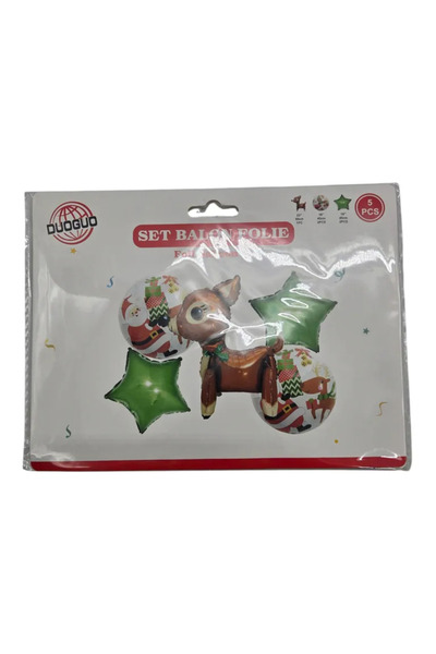 Generic Brand Set 5 Baloane de Crăciun, Decorațiuni Gonflabile Festive pentru...