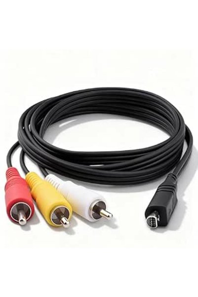 GENERAL كابل صوت وفيديو AV، سلك AV إلى RCA متوافق مع أجهزة سوني VMC-15FS و DC...