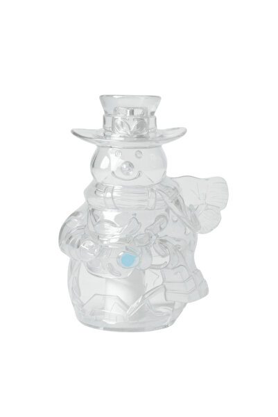 Generic Brand Decorațiune LED din Sticlă Transparentă – Om de Zăpadă, Ornamen...