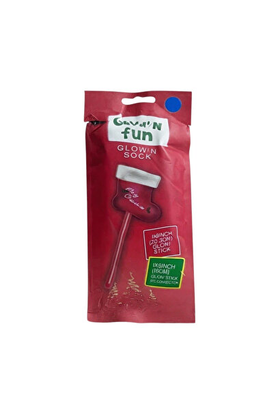 Generic Brand Băț luminos Glow Stick în formă de șosetă de Crăciun, 30 cm, ac...