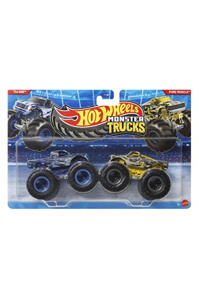HOT WHEELS Monster Truck Set 2 Cars The 909 and Pure Muscle scale 1 to 64