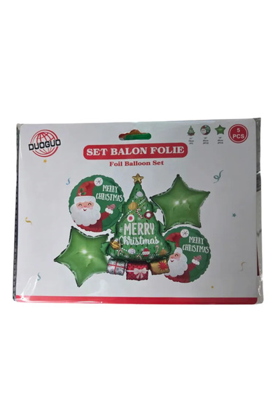 Generic Brand Set 5 Baloane de Crăciun, Decorațiuni Festive pentru Sărbători ...