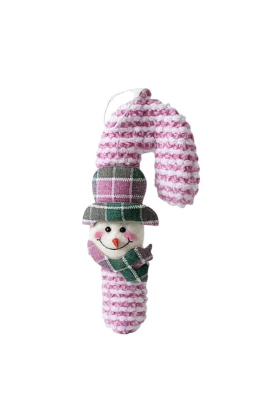 Generic Brand Decor Crăciun căciulă bomboană pentru brad, 24×11 cm, poliester...