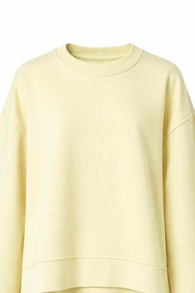 praye Short Front Sweatshirt Yellow