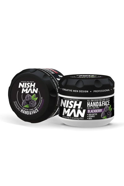 NISHMAN Hand & Face Care Cream Blackberry For All Skin Types 300ml