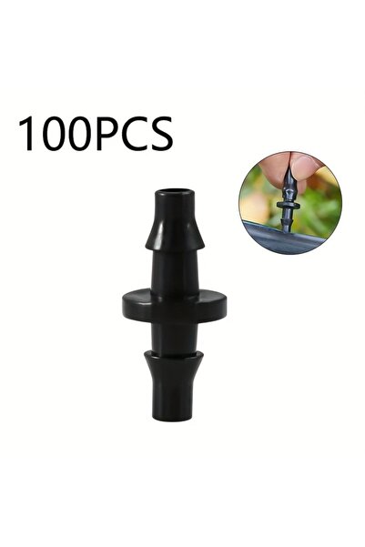 Choice black 100 Pieces of Garden and Landscaping 4/7 Double Hook Drip Irriga...