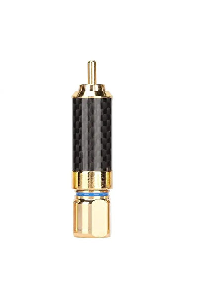 vidsel Mufa RCA Profesionala tata inel albastru pentru cablu max. 10mm placat...