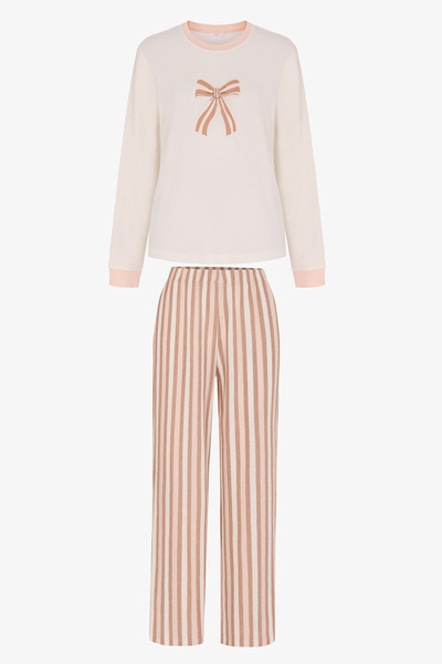 Penti Quinn Çizgili Uzun Kollu Pantolon Pijama Takımı