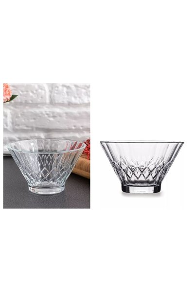 Paşabahçe Pasabahce Vanilla Bowl 320 cc, 6-Piece Glass Bowl Set GB, Clear