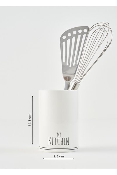 Bella Maison My Kitchen Porselen Dik Kaşıklık Beyaz (9,6x14,3 cm)