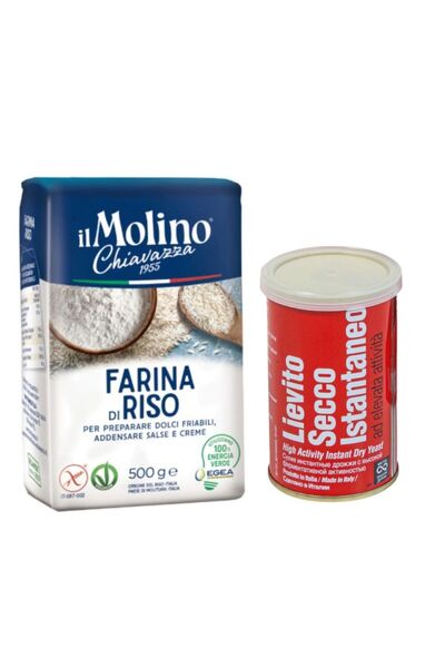 Chiavazza Pachet Faina de Orez Chiavazza, 500 g si Drojdie Uscata, Italmill, ...