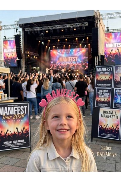 fyne Manifest Konser Tacı Pembe | Eğlenceli Parti Aksesuarı