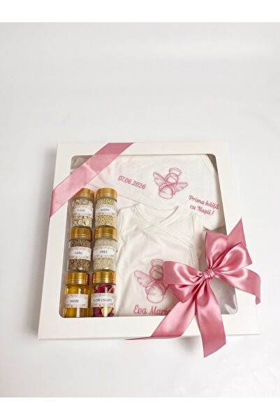 OEM Set de baie pentru bebeluși, Body, Prosop cu glugă, 6 recipiente pentru c...