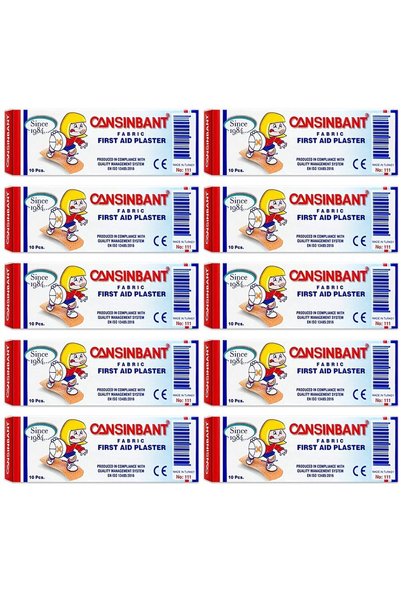 CANSIN BANT Plasturi rezistenți la apă Cansinbant 10 pachete x 10 bucăți/pachet
