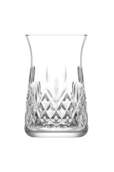 LAV 6 Pieces Odin Tea Glass Set 170 Ml - Clear