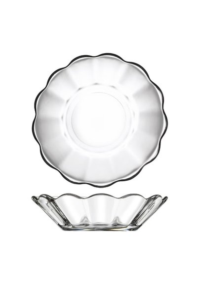 Paşabahçe 6-Piece Keyif Tea Plate 10.6 cm Clear