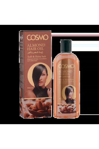 Cosmo Almond Hair Oil – 300 ml | Soft & Shiny Hair Almond Oil Helps Reconditi...
