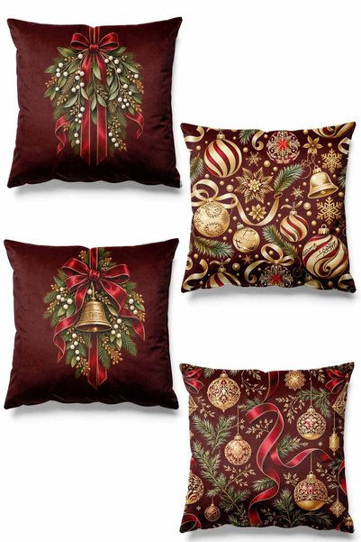 Pilloveland Reversible Double-Sided Printed Patterned Suede Cushion Cover Set...