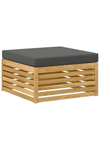 vidaxl Taburet pentru exterior Lemn Solid de Acacia Alb