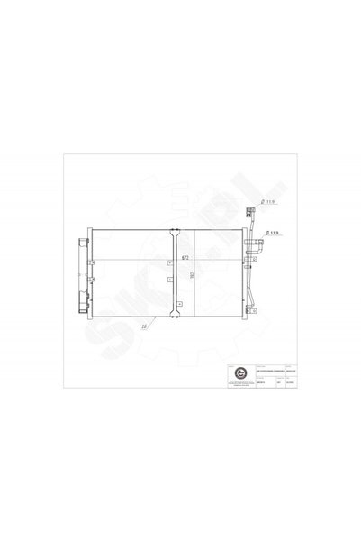 ESEN SKV Radiator de aer condiționat Chevrolet Captiva Opel Antara 4803979