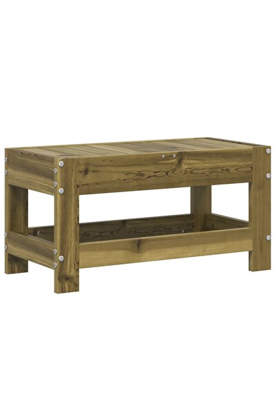 vidaxl Taburet de grădină, 62x30x32 cm, lemn de pin tratat
