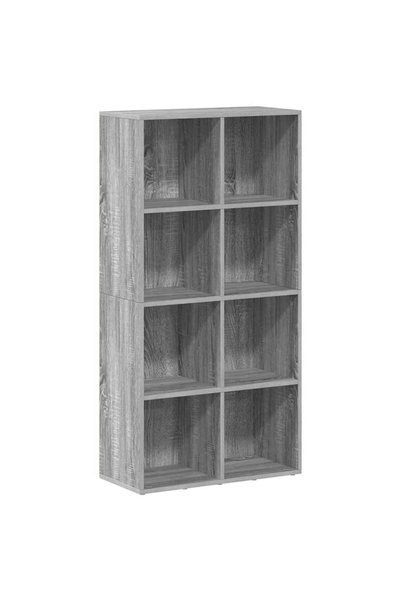 vidaxl Bibliotecă/Servantă, gri sonoma, 66x30x130 cm, lemn prelucrat