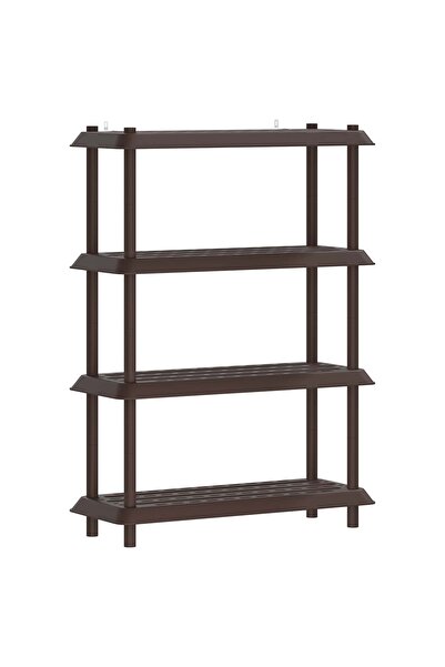 vidaxl Unitate de rafturi 4 niveluri 100 x 40 x 136,5 cm PP Maro