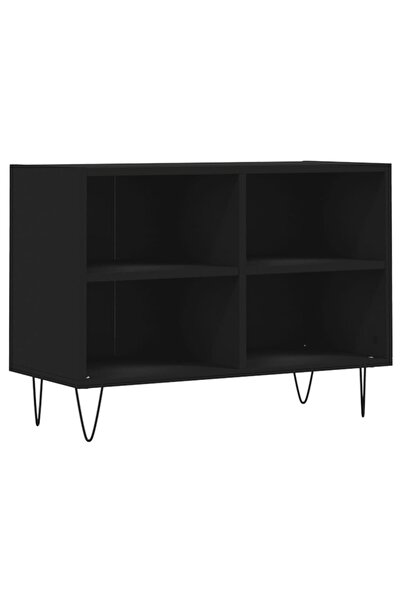 vidaxl Comodă TV, negru, 69,5x30x50 cm, lemn compozit
