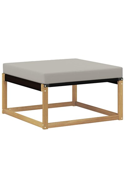 vidaxl Taburet pentru exterior Lemn Solid de Acacia Alb