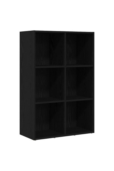 vidaxl Dulap de cărți din stejar negru, 66x30x98 cm, lemn prelucrat