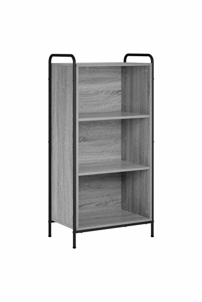 vidaxl Dulap pentru cărți 55,5 x 33 x 174 cm Lemn prelucrat Sonoma gri